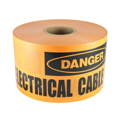 Mains Marker Tape Non-Detectable Orange (Electricity Main)