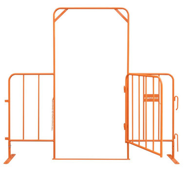 Crowd Control Barrier Gate Orange