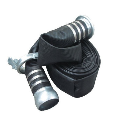 Layflat Hose Kit Fitted With Bauer Fittings Rubber ID 4 20mx100mm Black
