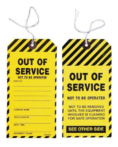 Safety Tag Safety Tag Caution 100 Pack