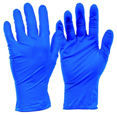 Powder Free Disposable Nitrile Gloves Large Blue