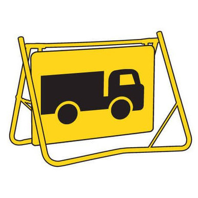 Truck Symbol Swing Stand Sign And Frame 1200x900mm