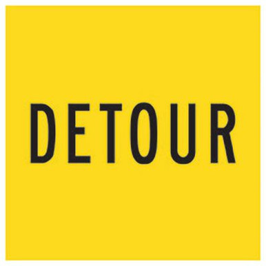 Detour Multi-message Sign 600 x 600 mm