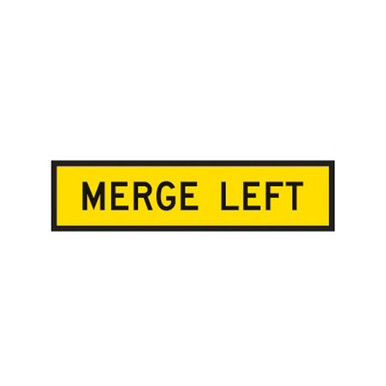 Merge Left Sign Multi Message Sign Aluminium 1200x300mm Queensland