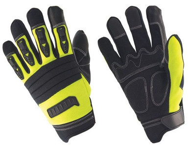 Anti Vibration Glove With Back of Hand Protection Large