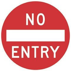 No Entry C/F Class 1