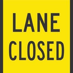 lane closed