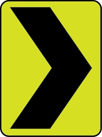 Chevron Fluoro Ribbed 600x750mm