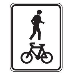 Regulatory Sign - SHARED PATH 300x400mm
