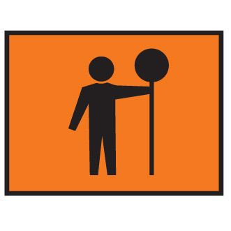 Boxed Edge Road Sign - TRAFFIC CONTROLLER