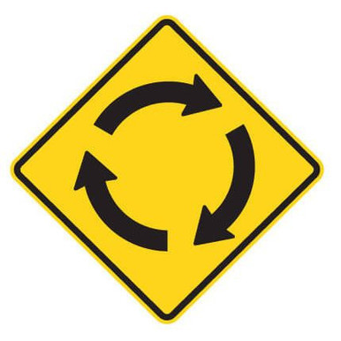 Warning Sign - ROUND-A-BOUT 