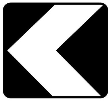 Uni-Directional Hazard Sign CHEVRON 
