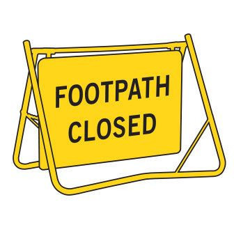 Swing Stand Sign, FOOTPATH CLOSED