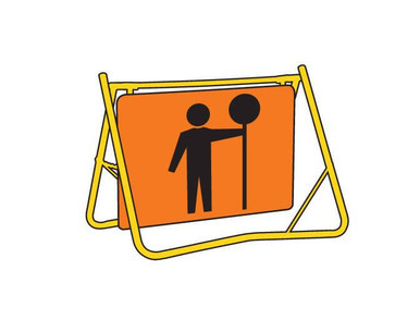 Traffic Controller Swing Stand Sign And Frame 1200x900mm