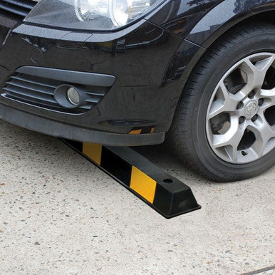 Rubber Wheel Stop 1.6m Black Yellow