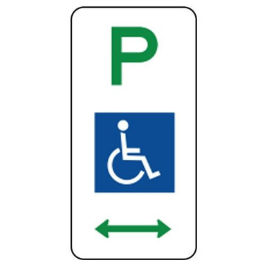 PARKING DISABLED L/R ALUMINIUM 