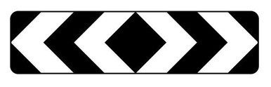 Bi Directional Hazard Marker 1600x400mm