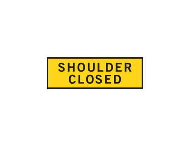 Shoulder Closed Boxed Edge Sign 2400x900mm