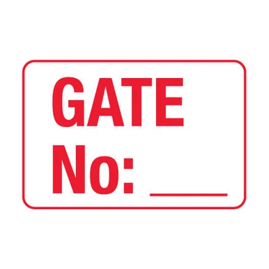 Gate No Information Notice Sign Poly 600x450mm