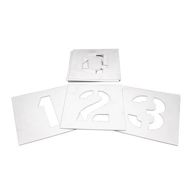 Stencil Set Number Pack 0 To 9 Poly 100mm
