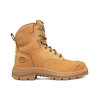 Premium Lace Up Mid Cut Boot Size 9.5 Wheat