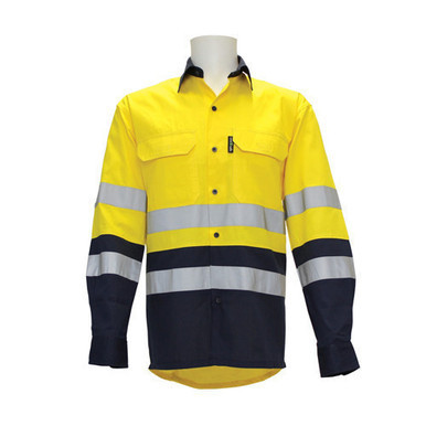 Arc Rated Shirt Taped Medium Yellow Navy