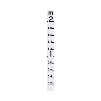 Flood Depth Marker Hazard Sign 0 To 1m Flat Style 1350mm