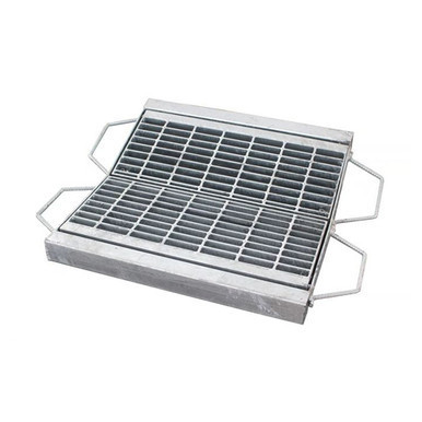 Roll Kerb Vee Gully Grate & Frame Class D 900x600mm