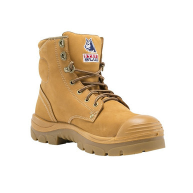 Lace Up Bump Cap Safety Boot Size 8H Wheat