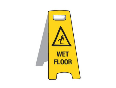 Deluxe Floor Stand Sign Wet Floor 670mm
