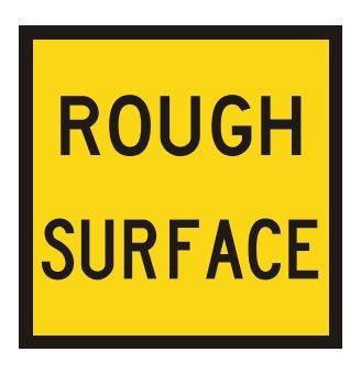 Rough Surface Sign Corflute 600x600mm