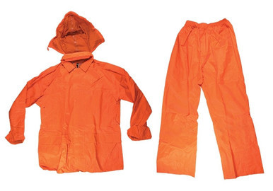Fluoro Rainset Jacket And Pants Extra Large Orange
