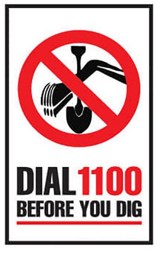 DIAL 1100 BEFORE YOU DIG
