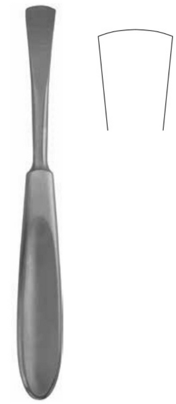 Product Vet Spectrum Cushing Elevator, 7.5" (19cm), Straight Shaft, 16mm Curved Tip, Sharp | SAH.700070 Image
