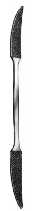 Product Vet Spectrum Putti Bone Rasp, 10.75" (27cm), Double Ended, Straight/Curved, Flat Tapered Tips | SAH.701661 Image