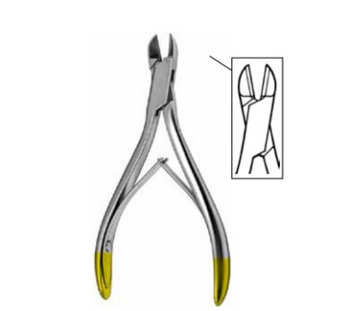 Product Vet Spectrum Pin/Wire Cutter, 5" (12.5cm), Side Cutting, Straight, Cuts Up To 0.28" (0.7mm), Single Action, TC | SAH.701707 Image