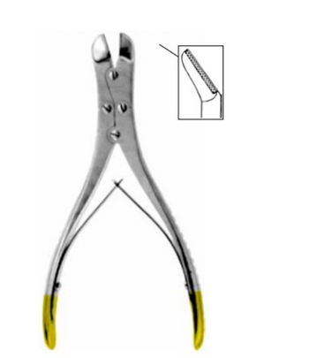 Product Vet Spectrum Pin/Wire Cutter, 6" (16cm), Side Cutting, Angled, Cuts Up To 1/16" (1.6mm), Double Action, TC | SAH.701710 Image
