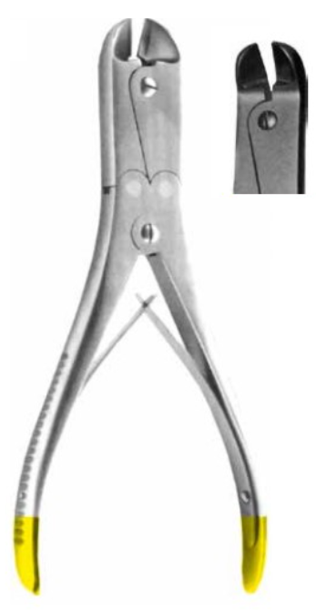 Product Vet Spectrum Pin Cutter, 9" (23cm), Side Cutting, Angled, Cuts Up To 7/64" (2.78mm), Double Action, TC | SAH.701711 Image