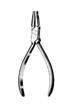 Product Vet Spectrum Flat Nose Plier, 5.5" (14cm), Serrated, Flat Rectangular Tip | SAH.701727 Image