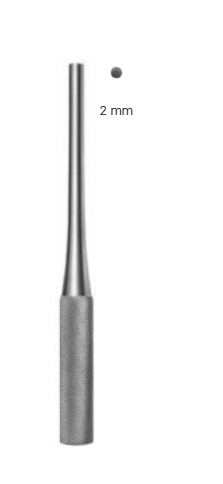 Product Vet Spectrum Bone Tamp (Kiene), 6.25" (15.5cm), Straight, Flat Round Cross Serrated End, 2 mm | SAH.701736 Image