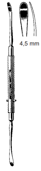 Product Spectrum Freer Periosteal Elevator, 7.5" (19cm), Double Ended, Sharp/Blunt, 5mm | SAH.701766 Image