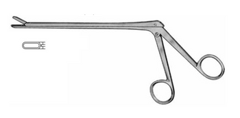 Product Vet Spectrum Spurling Rongeur, 4.75" (12cm), Angled Up, 4x10 mm Jaw | SAH.702020 Image