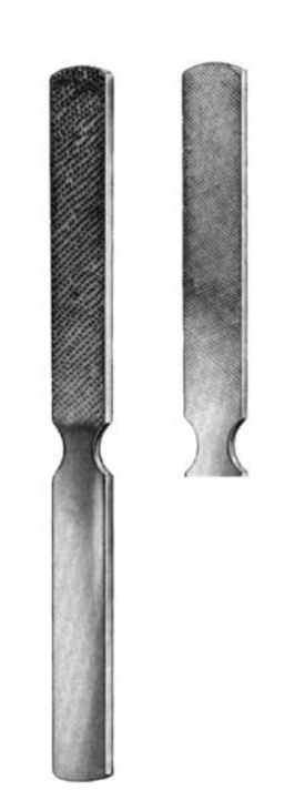 Product Vet Spectrum Bone File/Rasp, 8.75" (22cm), 18mm Width, Fine/Coarse Serrations | SAH.702058 Image