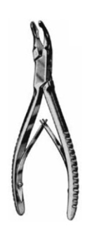 Product Vet Spectrum Cleveland Rongeur, 5.5" (14cm), Curved, Single Action, 4 mm Jaw | SAH.702900 Image