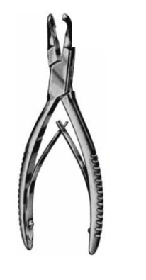 Product Vet Spectrum Cleveland Rongeur, 6.75" (17cm), Curved, Single Action, 4.5 mm Jaw | SAH.702901 Image