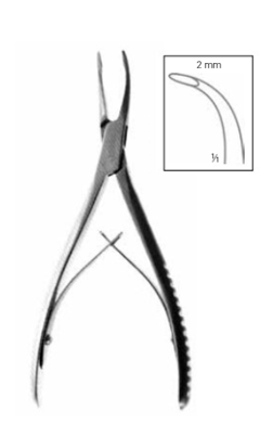 Product Vet Spectrum Stellbrink Bone Rongeur, 6.75" (17cm), Full Curve, Single Action, 2mm Jaw | SAH.702904 Image
