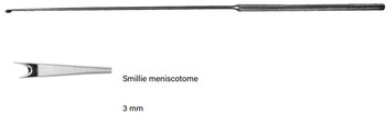 Product Vet Spectrum Smilie Meniscotome, Long Straight Rounded Handle, 3mm Wide Push Knife Tip | SAH.703012 Image