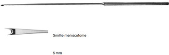 Product Vet Spectrum Smilie Meniscotome, Long Straight Rounded Handle, 5mm Wide Push Knife Tip | SAH.703013 Image
