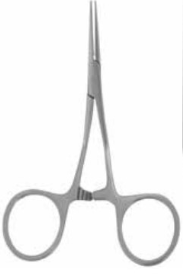 Product Vet Spectrum Hartman-Lee Forcep, 3.5" (9.5cm), Straight Tips, Angled Shaft | SAH.714428 Image