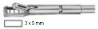 Product Vet Spectrum Interchangeable Biopsy Punch Shaft, 7.5" (19cm), Uni-Kevorkian, 3x9mm Rectangular Tip | SAH.714939 Image